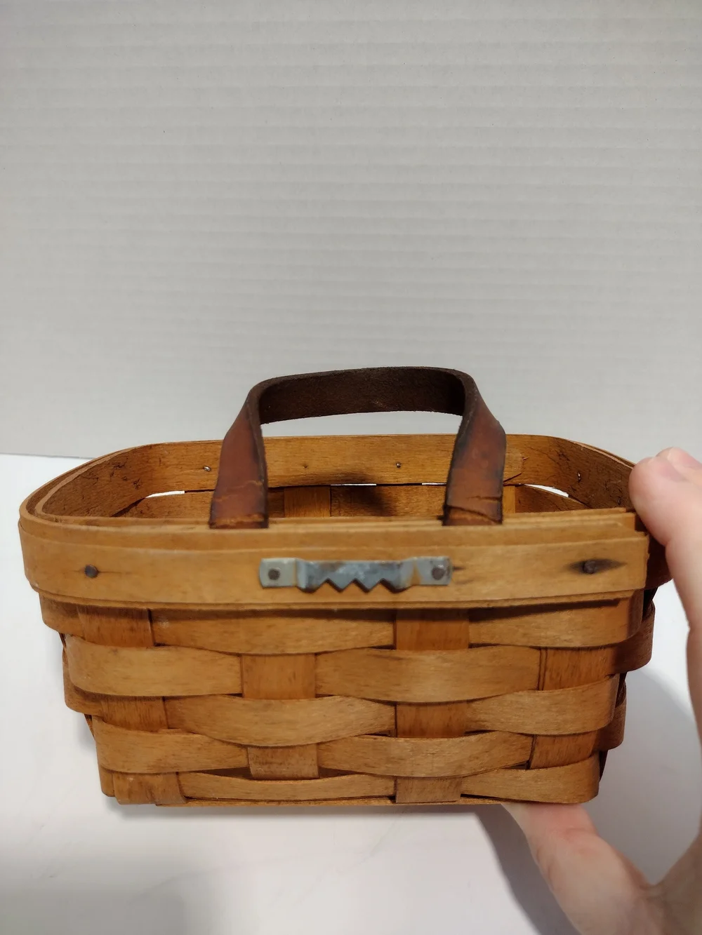 Longaberger Handwoven Basket in Natural Brown